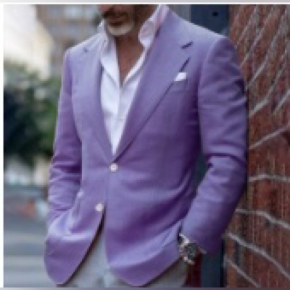 Vibrant Purple Sport Coat with Classic Lapel
